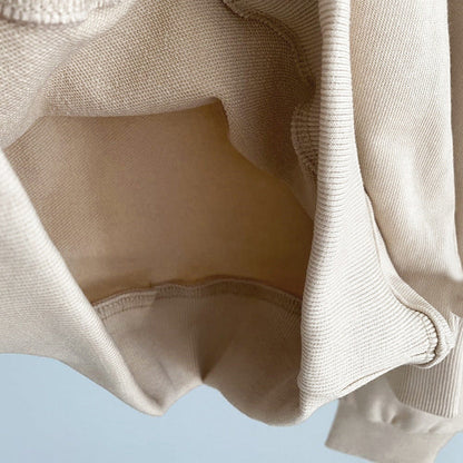 Baby Boy And Girl Solid Color Pullover Hoodies Combo Pants Pieces Sets