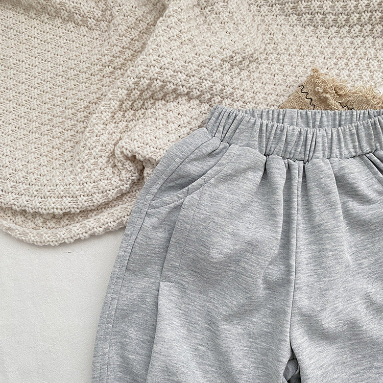 Baby Solid Color Loose Spring Autumn Baby Trousers