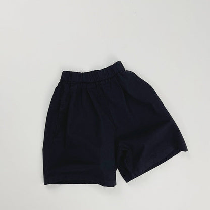 Summer Arrival Unisex Casual Solid Color Cotton Shorts