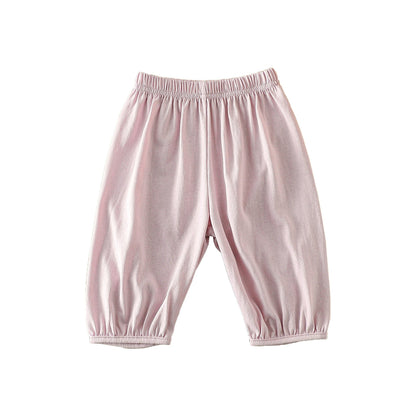 Children’s Summer Comfortable Fashion Casual Light Solid Color Pants – Simple Trousers