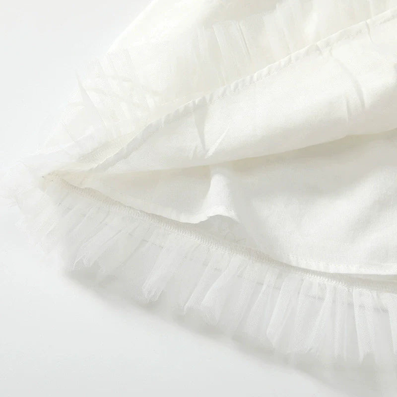 Summer Baby Kids Girls Fly Sleeves Solid Color Dress