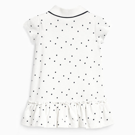 Girls’ Clothing: Summer Collection – Collar Flip Pure Cotton Unicorn Logo Children’s Polo Dress
