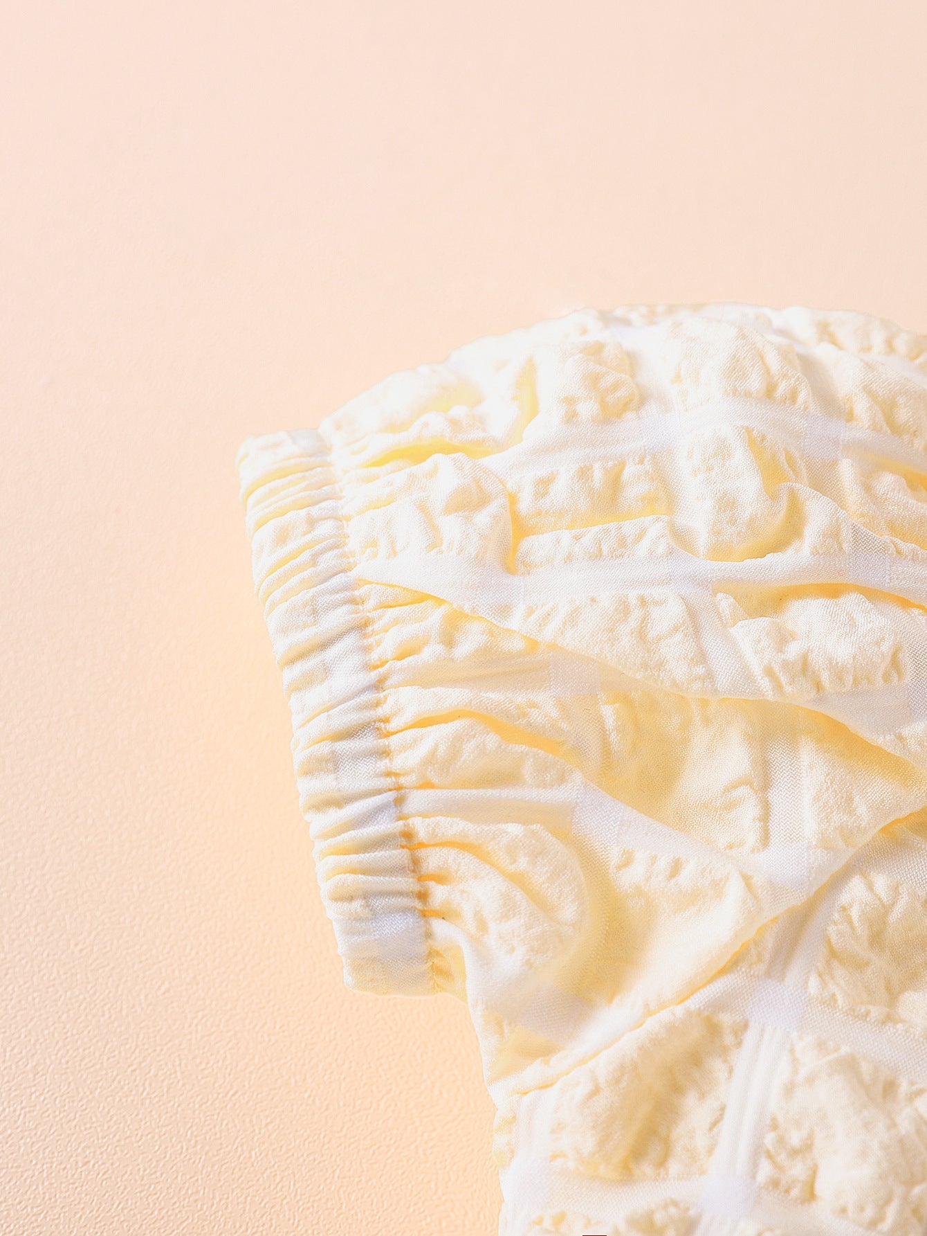 Baby Girl 3D Plaid Graphic Puff Sleeve Princess Dress