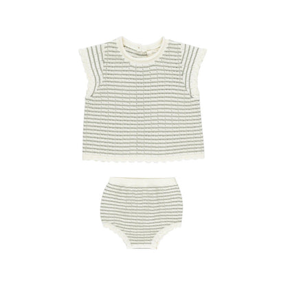 Summer Arrival Baby Unisex Sleeveless Knitted Top Vest and Bloomers Clothing Sets