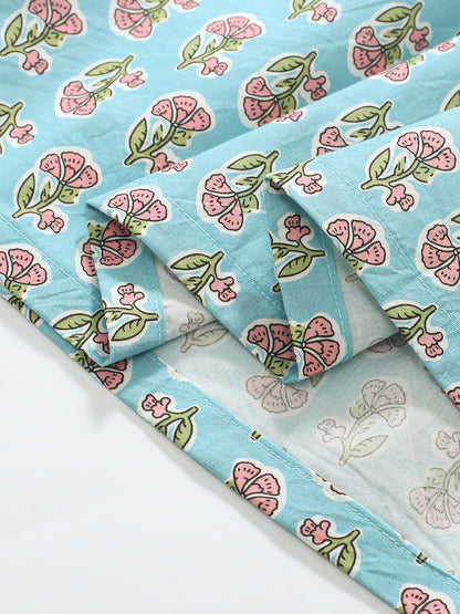 Summer Baby Kids Girls Short Sleeves Flowers Print Dress