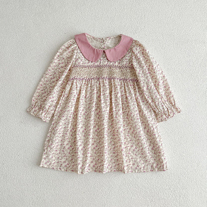 Autumn Floral Graphic Sister Clothes Dress & Onesies