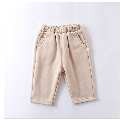 Infant Baby Girls 4-Colors Velvet-In Winter Pants