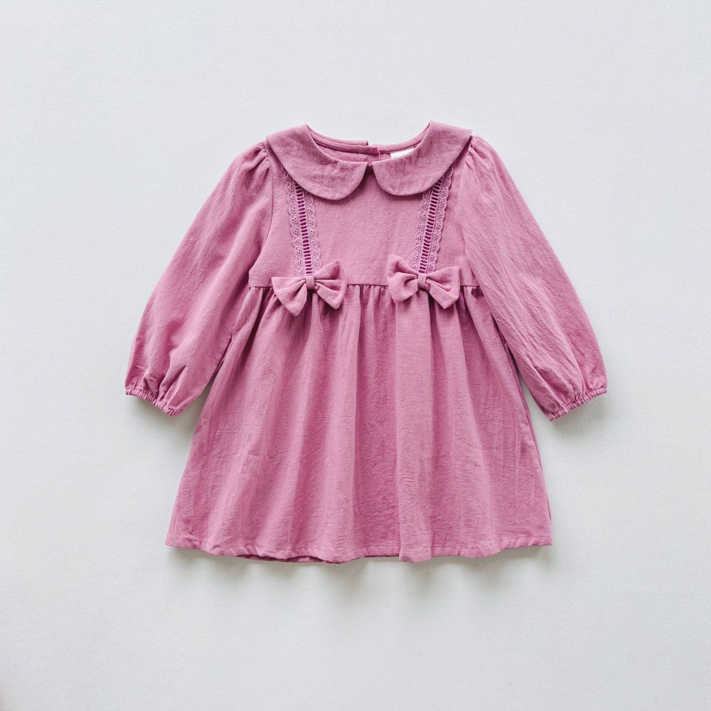 Solid Color Mesh Patched Design Dress