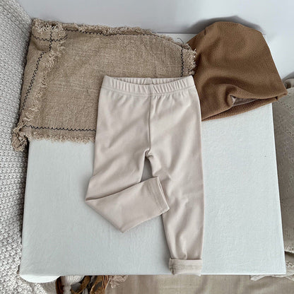 Baby Solid Color Soft Cotton Elastic Warm Quality Leggings