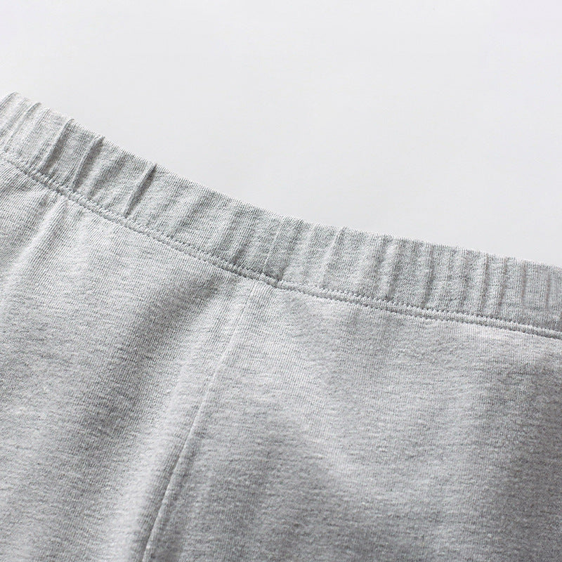 Spring and Autumn Girls Cute Rainbow Pattern Long Sleeves Sweatshirt and Grey Pants Clothing Set