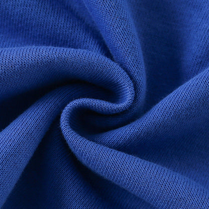 Summer Baby Kids Hearts Pattern T-shirt and Shorts Casual Blue Clothing Set for Boys and Girls