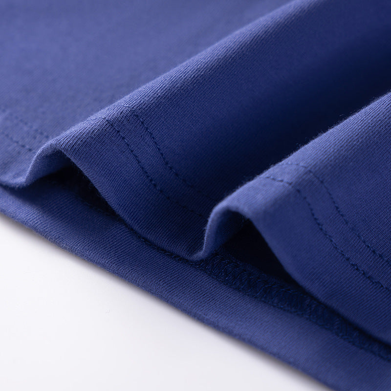 Summer Pure Cotton Dancers Cartoon Pattern Short Sleeves Dress for Stylish Girls