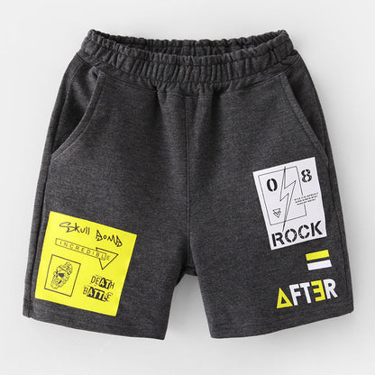 Baby Boy Printed Pattern Breathable Shorts In Summer