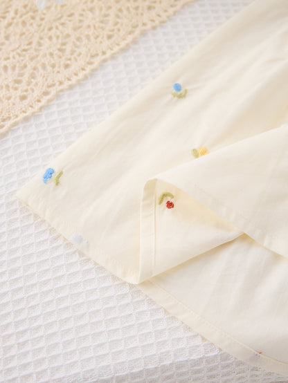 Summer Arrival Colorful Flowers Pattern Fly Sleeves Dress for Stylish Girls