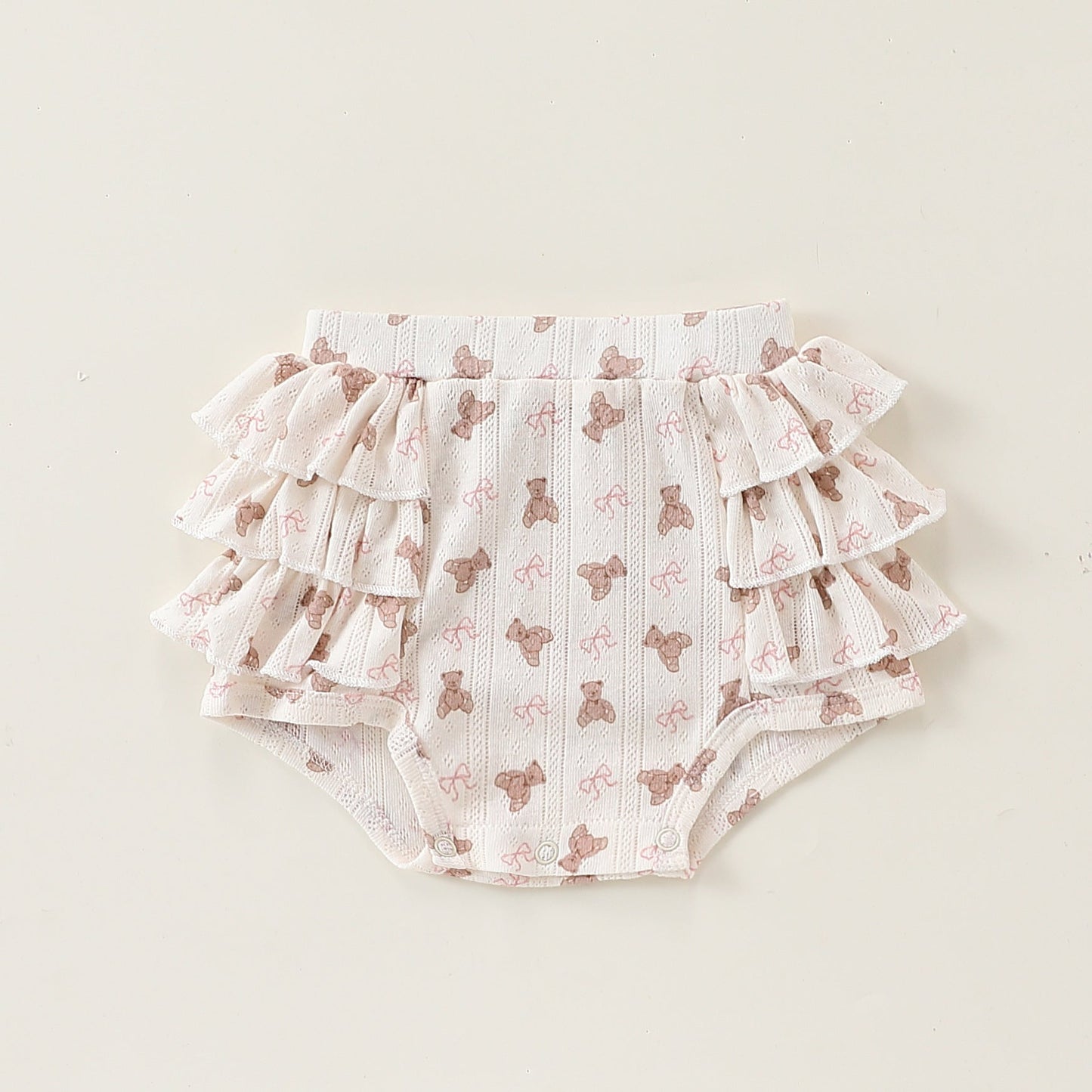 Summer Arrival Baby Girls Sleeveless Animals and Flowers Pattern Onesies, Bloomers