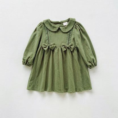 Solid Color Mesh Patched Design Dress