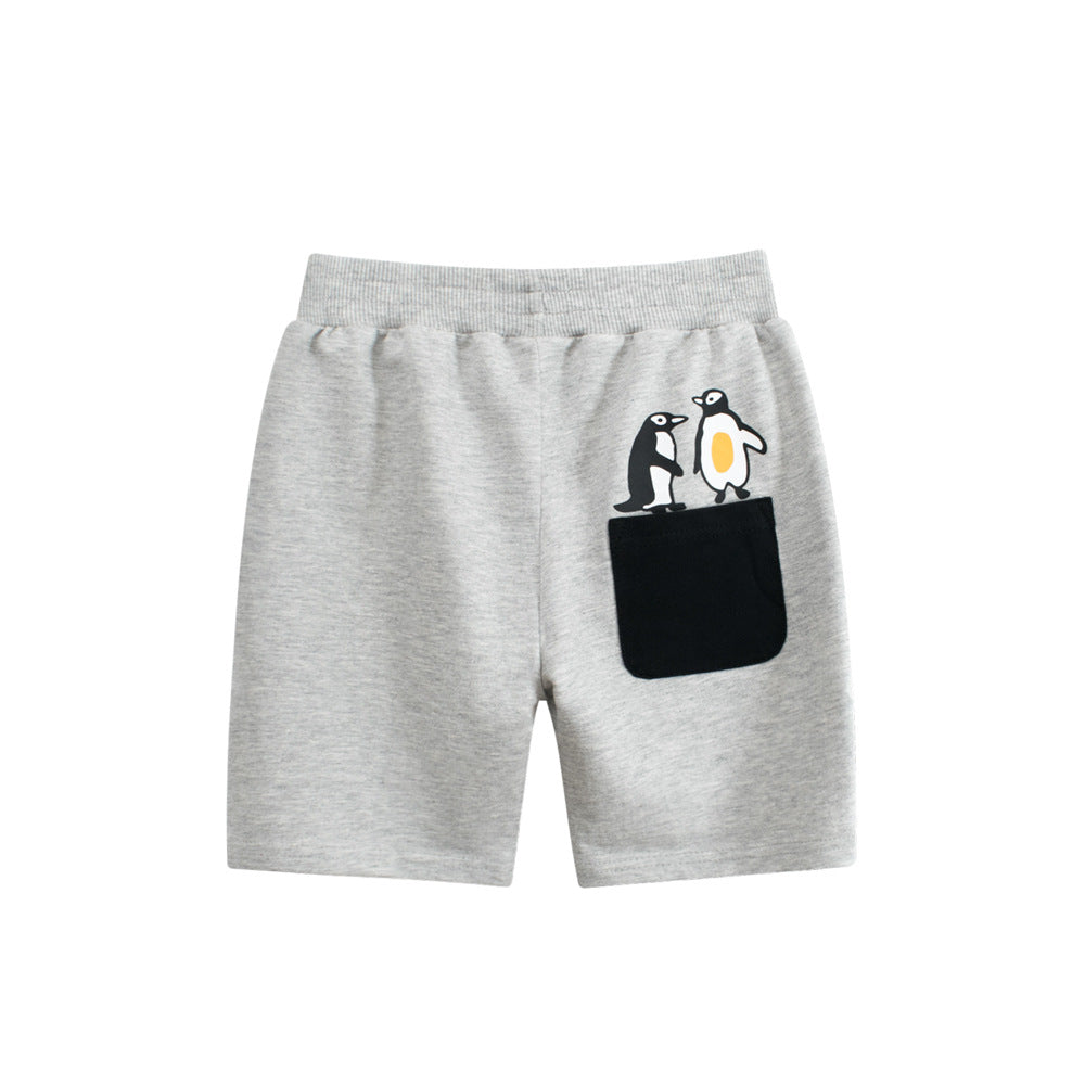 Summer Arrival Boys Cotton Casual Style Cartoon Shorts