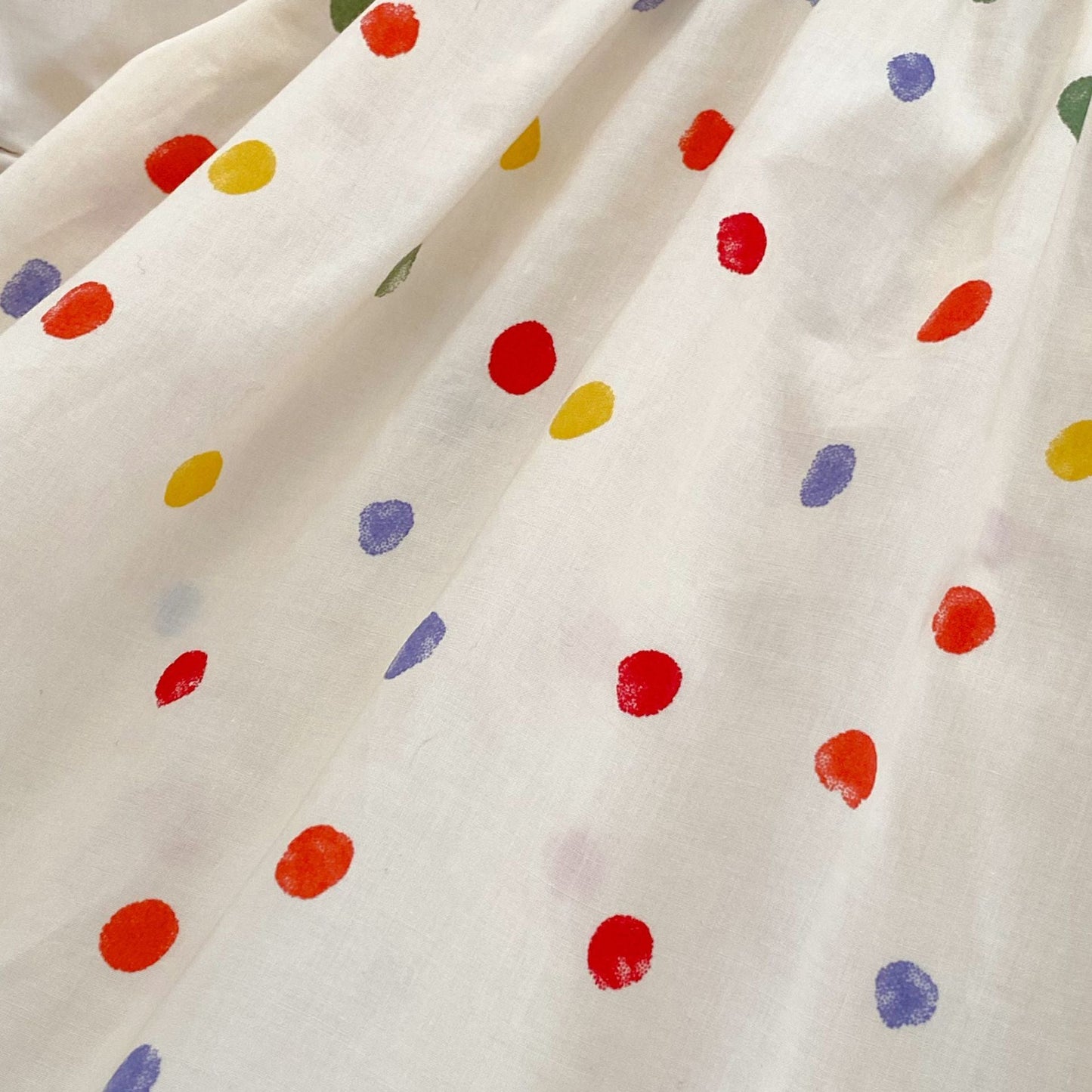 Summer Girls Coloful Dots Pattern Short Sleeves Onesies and Girls’ Dress – Princess Sister Matching Set