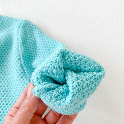 Baby Girl Flower Embroidered Graphic Contrast Bodysuit & Cardigan One Pieces Sets