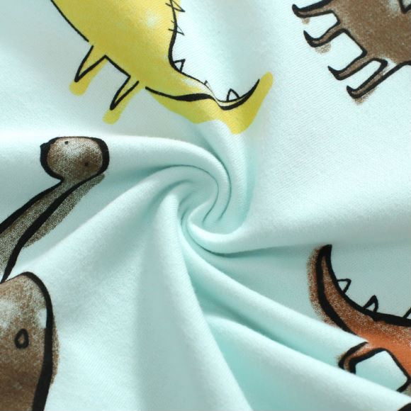 Baby Boy All Over Dinosaur Pattern Hoodie And Shorts Sets