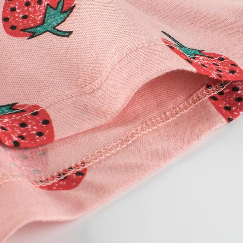 Baby Girl Print Pattern Bow Decoration Short Pants In Summer Outfit Wearing