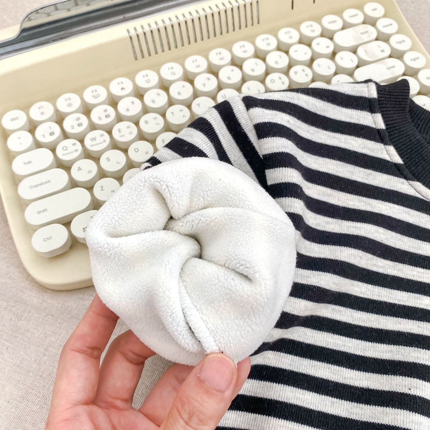 Spring and Autumn Baby Kids Boys Cartoon Pattern Striped Pullover and Pants