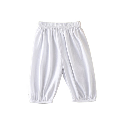 Children’s Summer Comfortable Fashion Casual Light Solid Color Pants – Simple Trousers