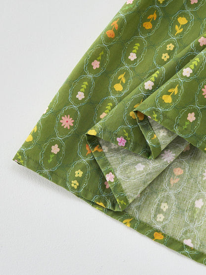 Summer Baby Kids Girls Floral Sleeveless Embroidery Collar Dress