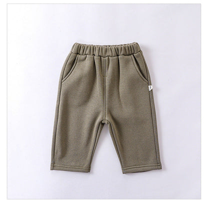 Infant Baby Girls 4-Colors Velvet-In Winter Pants