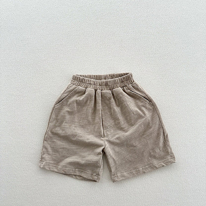 Summer Arrival Unisex Casual Solid Color Cotton Shorts