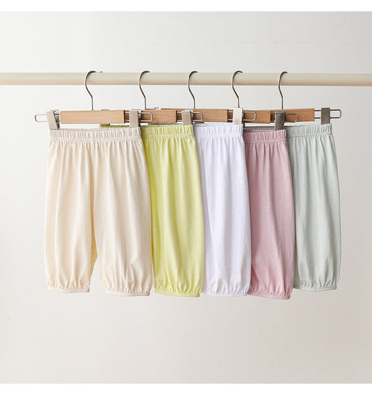 Children’s Summer Comfortable Fashion Casual Light Solid Color Pants – Simple Trousers