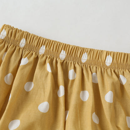 Baby Girl Slogan Pattern Sling Tops Combo Polka Dot Graphic Triangle Shorts One Pieces Sets