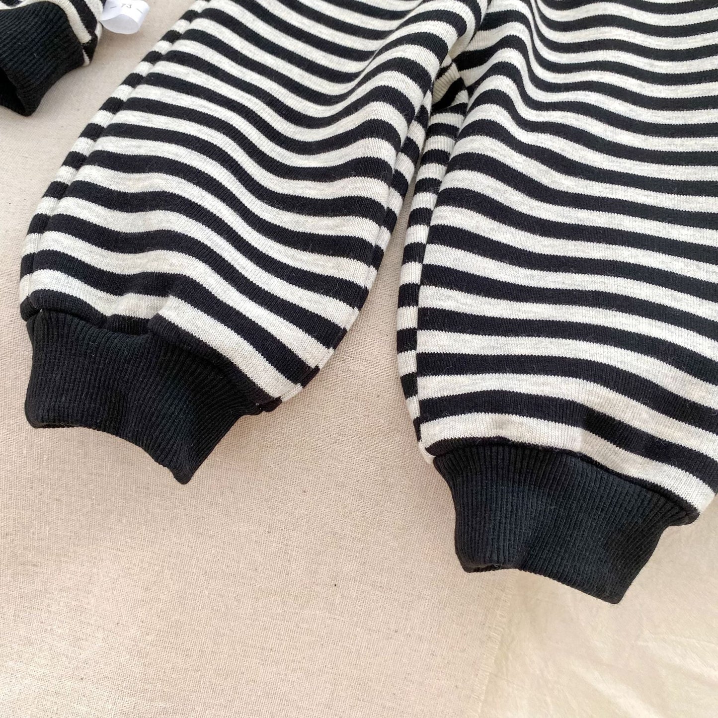 Spring and Autumn Baby Kids Boys Cartoon Pattern Striped Pullover and Pants