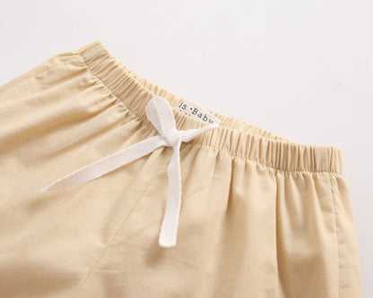 Baby Boy Animal Print Short-Sleeved Top Combo Shorts Sets In Summer