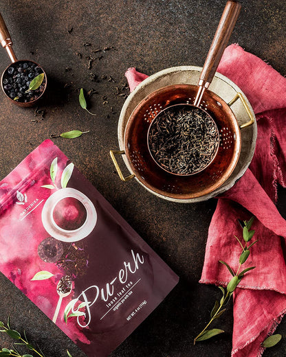 Puerh Tea, Loose Leaf, USDA Organic, Chinese Black, 55+ Cups – 4 Oz (113g)