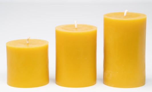 Beeswax Pillar Candle