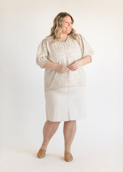 Remi Cloud Denim Midi Skirt