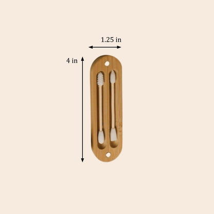 Reusable Bamboo Ear Bud Case