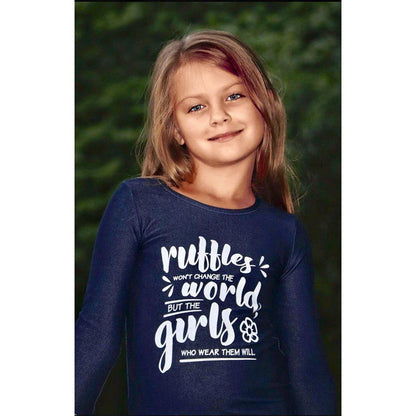 Change the World Denim Ruffle Cuff Shirts - Retiring