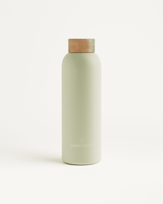Waterdrop Steel Bottle - Olive 20oz (Pack of 4) - Reusable Water Bottle