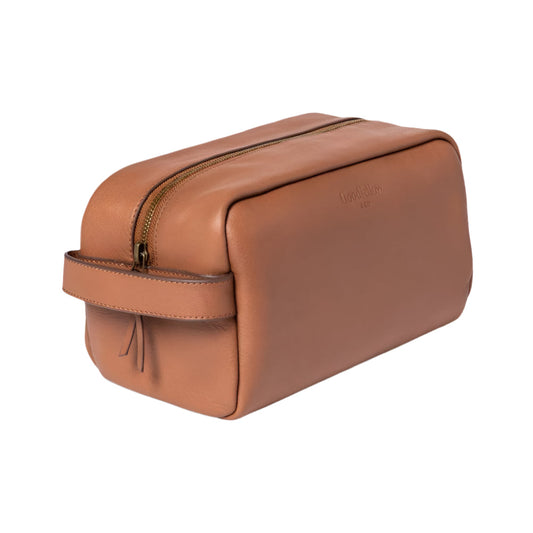 Goodfellow & Co Leather Dopp Kit Wash Toiletries Bag TAN - New
