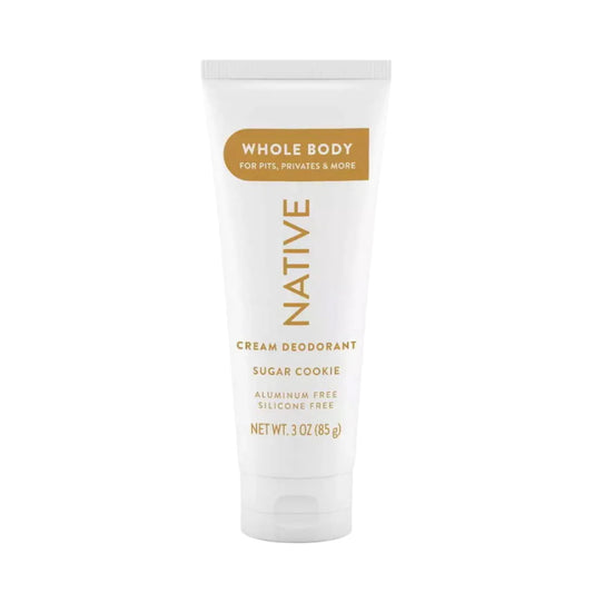 Native Whole Body Cream Deodorant Sugar Cookie 3oz - New