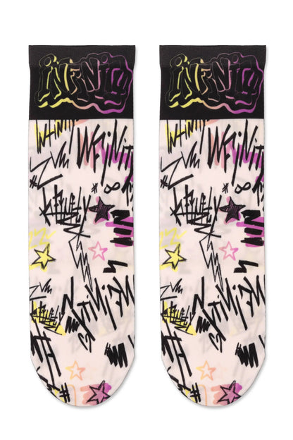 Socks Conte Fantasy 098 - With a Print