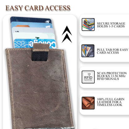 Leather Money Clip Bifold