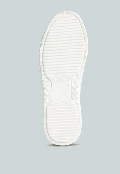 Schick Lace Up Leather Sneakers