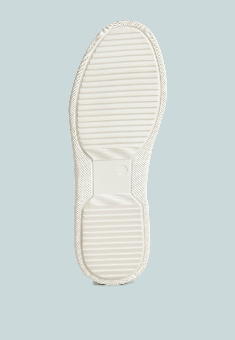 Schick Lace Up Leather Sneakers