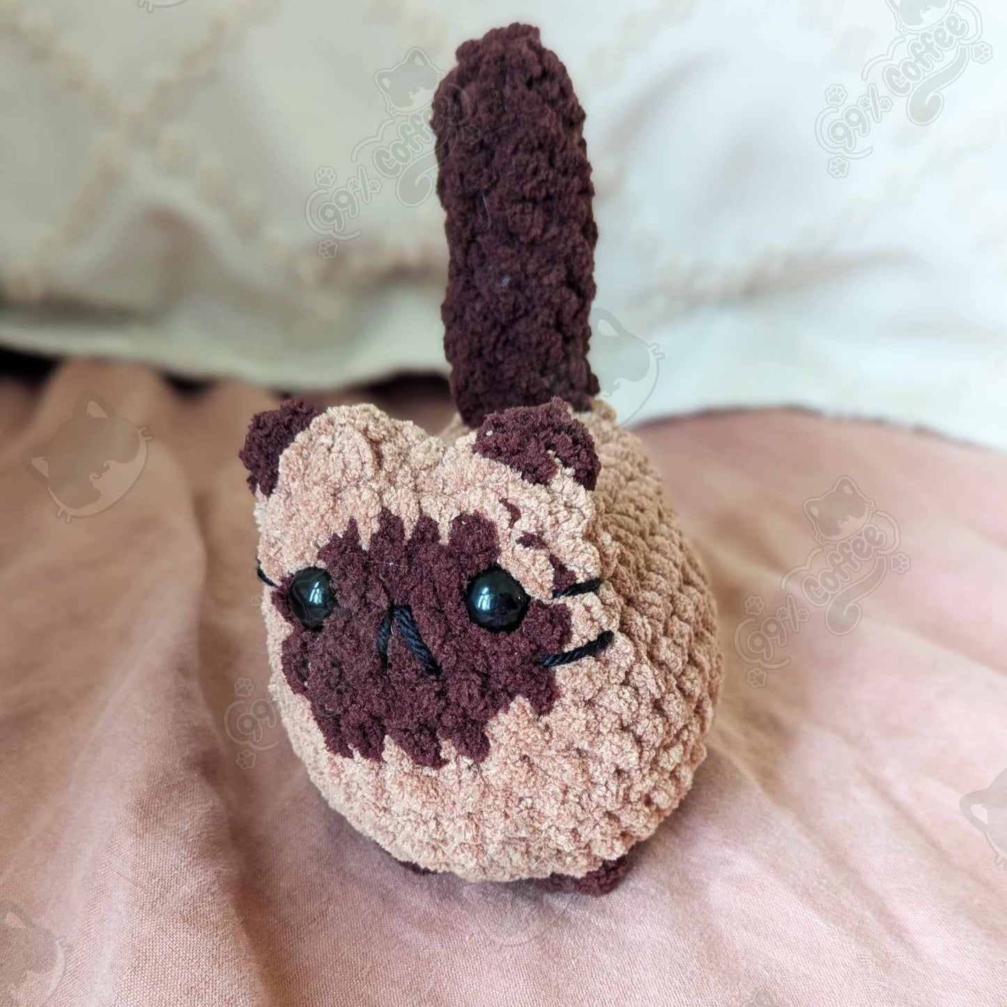 Chubby Siamese Loaf Cat Plushie