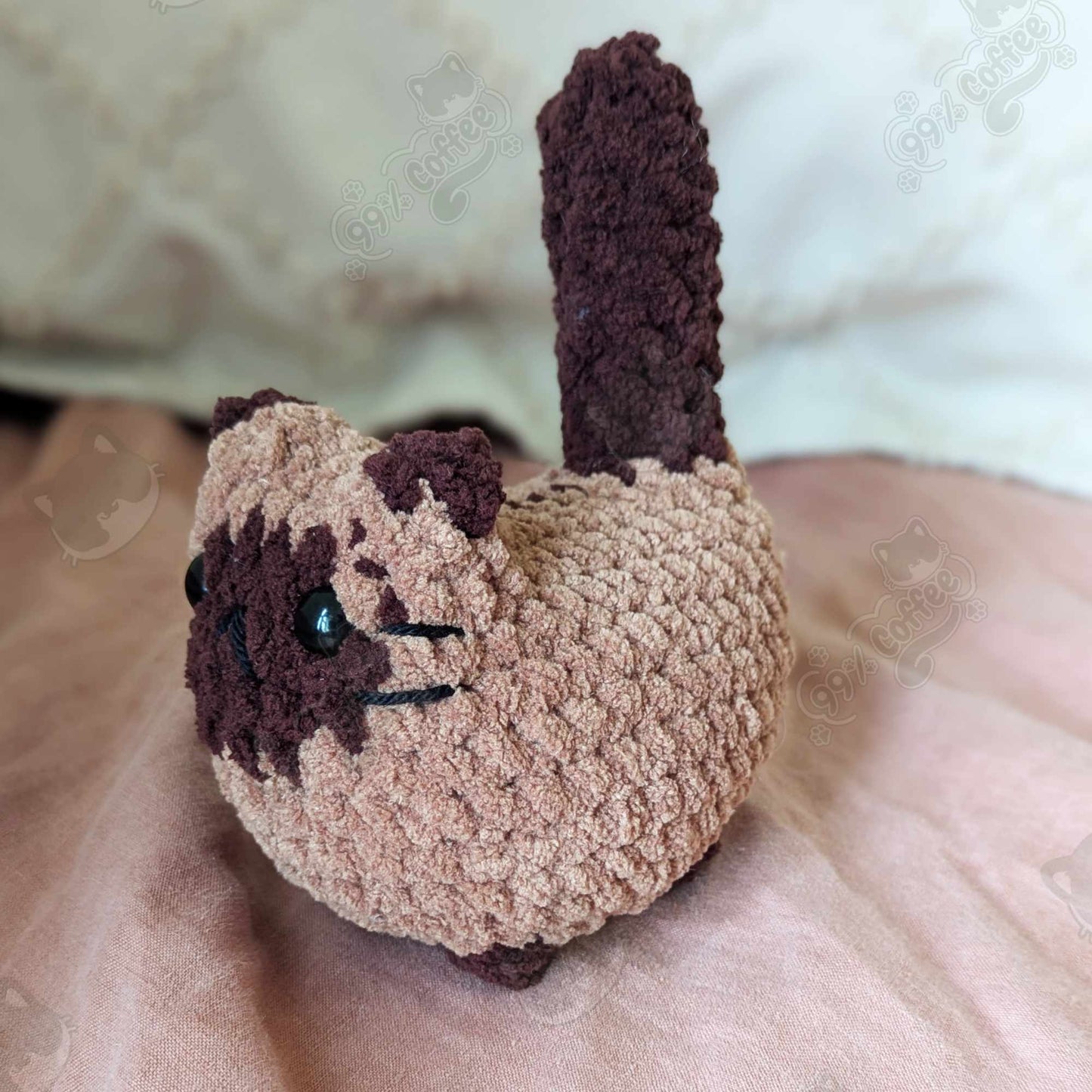Chubby Siamese Loaf Cat Plushie