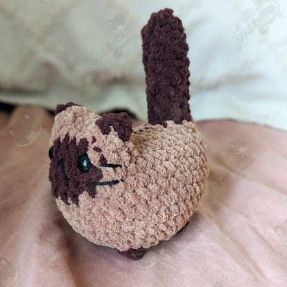 Chubby Siamese Loaf Cat Plushie