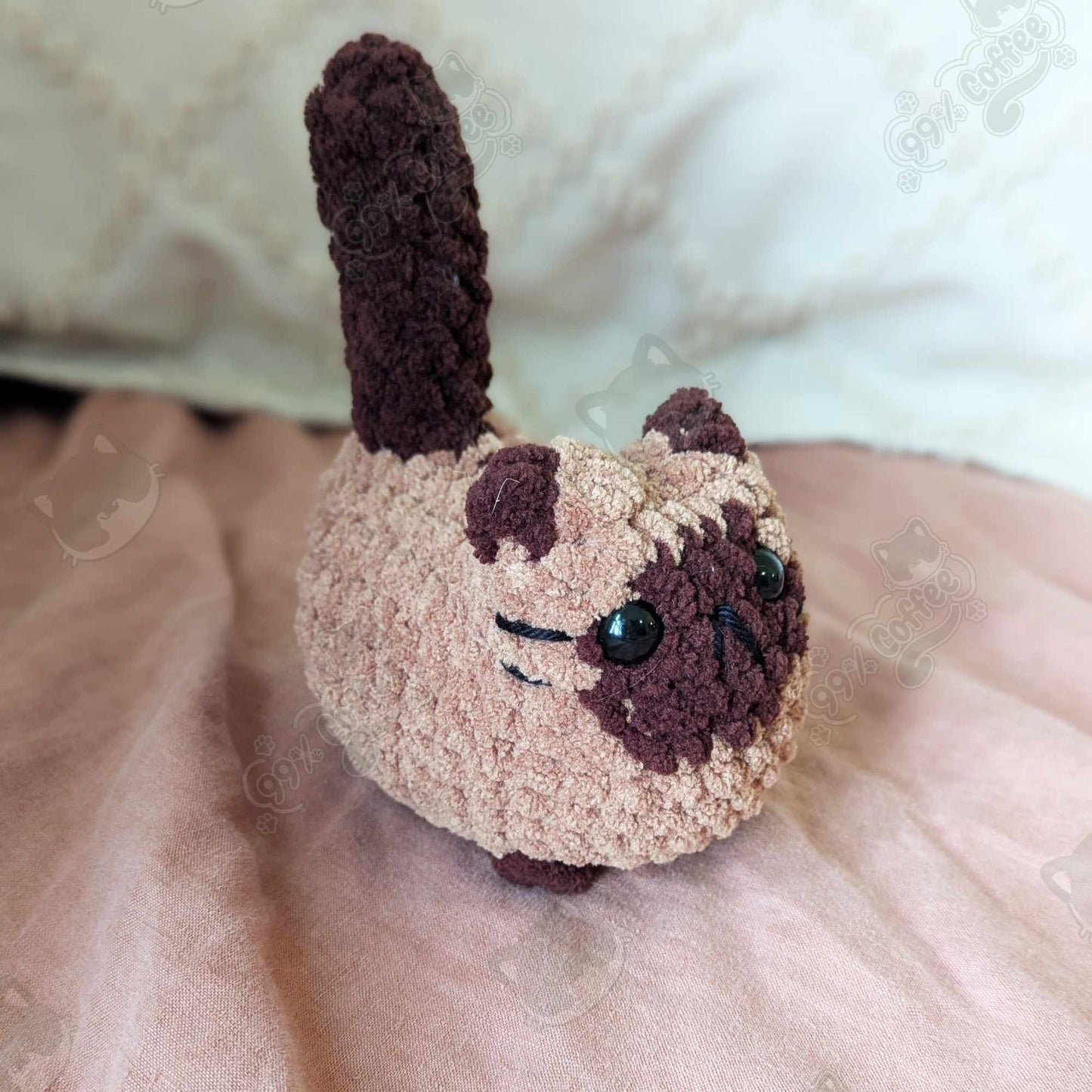 Chubby Siamese Loaf Cat Plushie